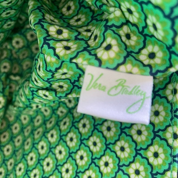 Vera Bradley Rhythm & Blues Structured Shoulder Bag Blue Greens Floral Pattern - Picture 5 of 9